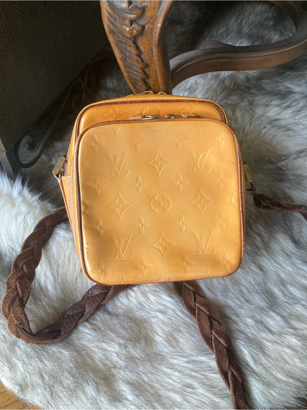 Vintage Louis Vuitton Vernis yellow - Picture 2 of 11